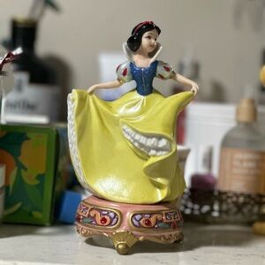 Disney Snow White Ceramic Figurine - Yellow and Blue